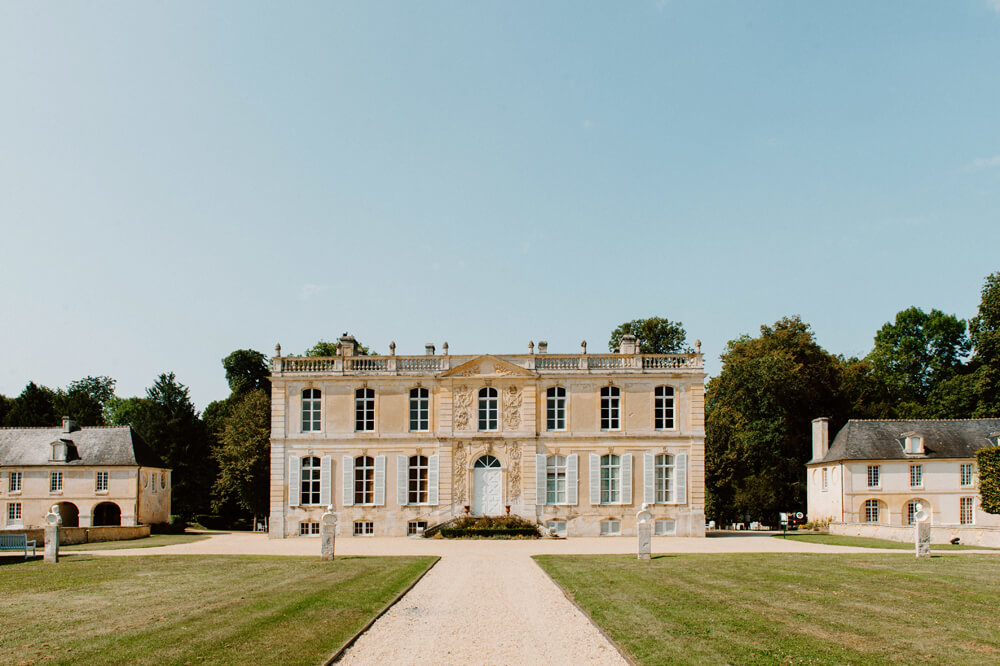 Vue du château de Canon en Normandie