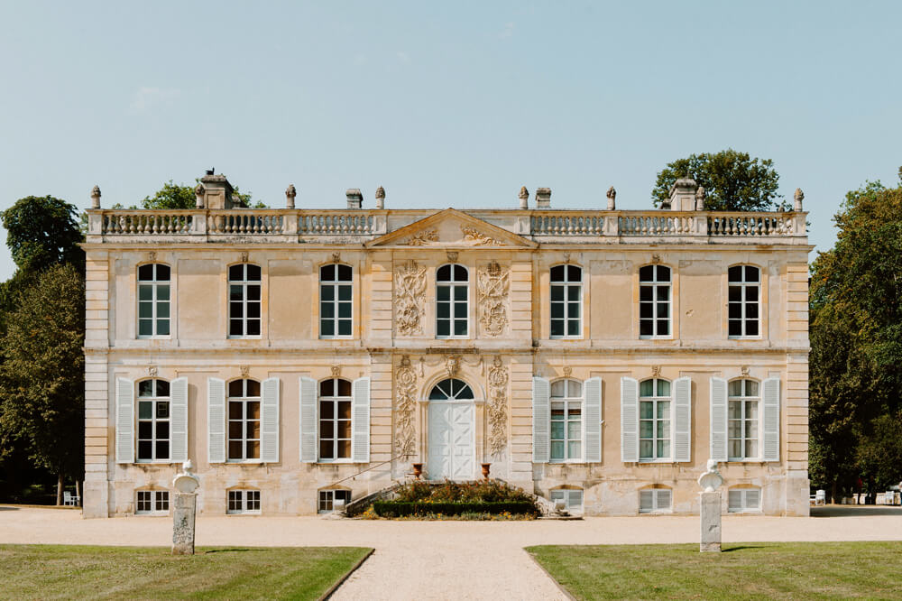 Vue du château de Canon en Normandie