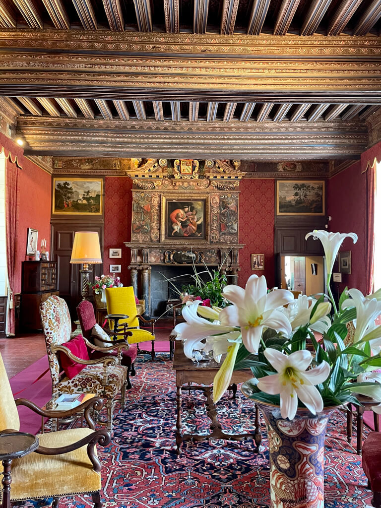 La grande salle du château de l'Islette