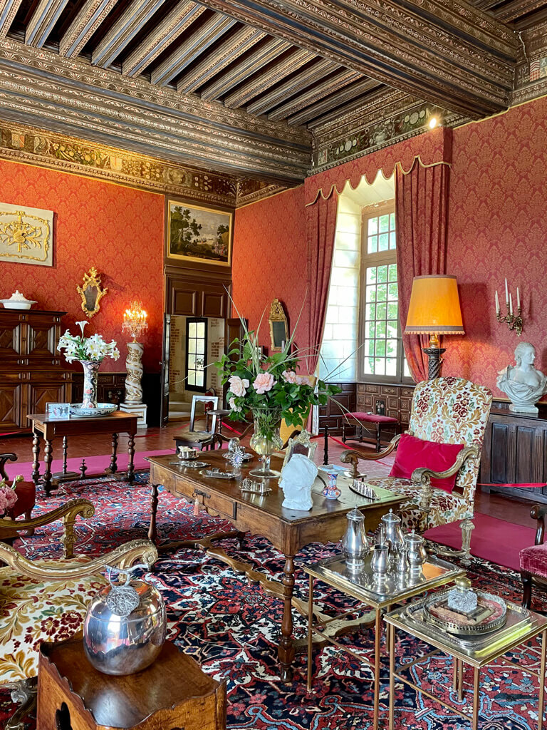 La grande salle du château de l'Islette