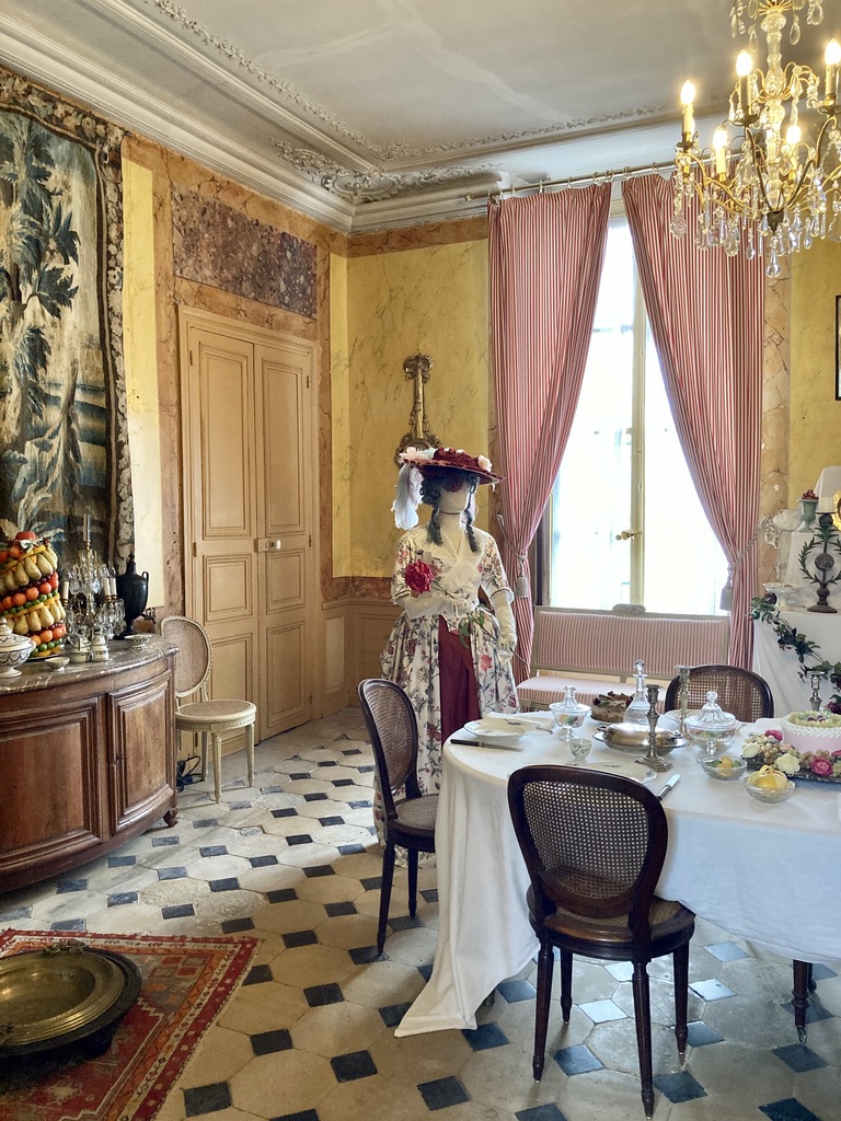 La salle à manger du château de Meung-sur-Loire