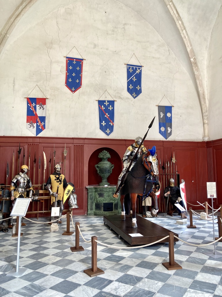 La salle de garde du château de Meung-sur-Loire