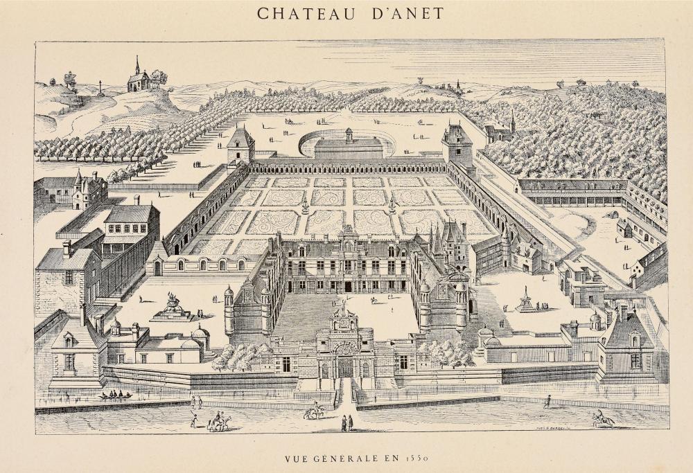 Vue ancienne du château d'Anet