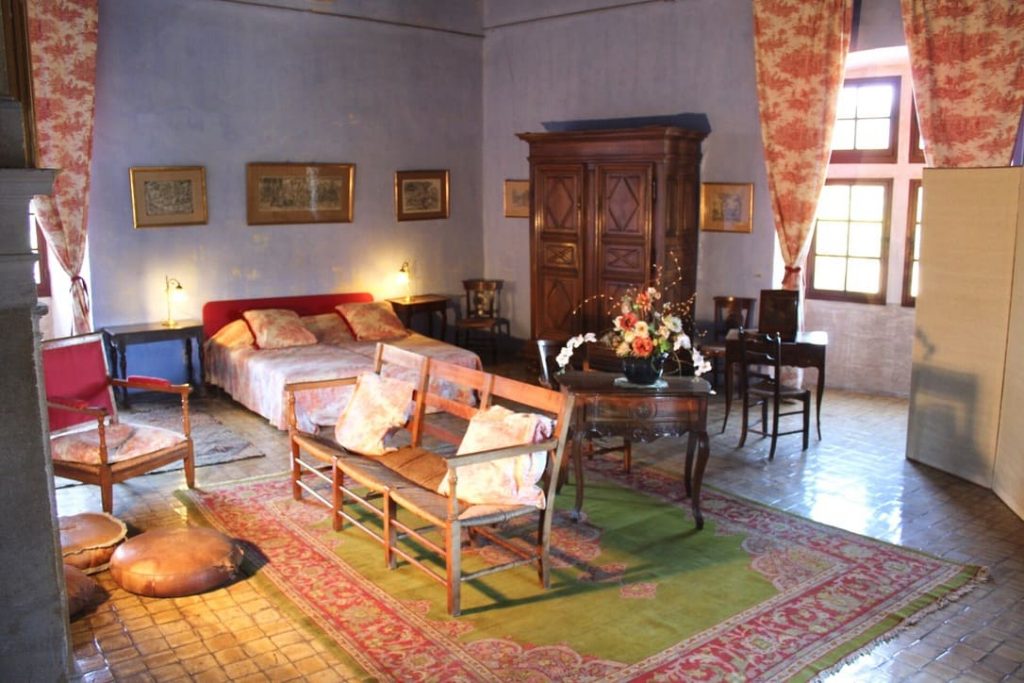 Chambre du château de Lourmarin